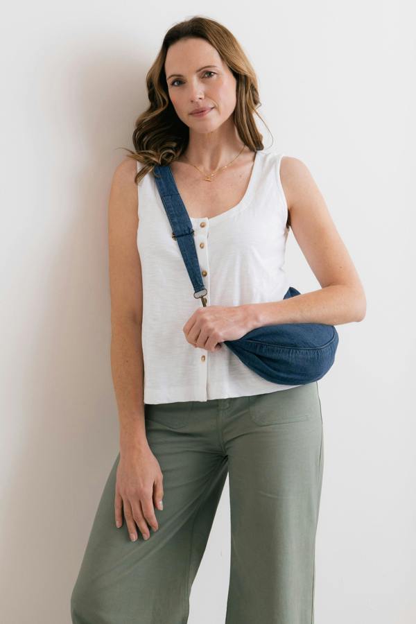 Lily & Me Denim Crossbody Bag