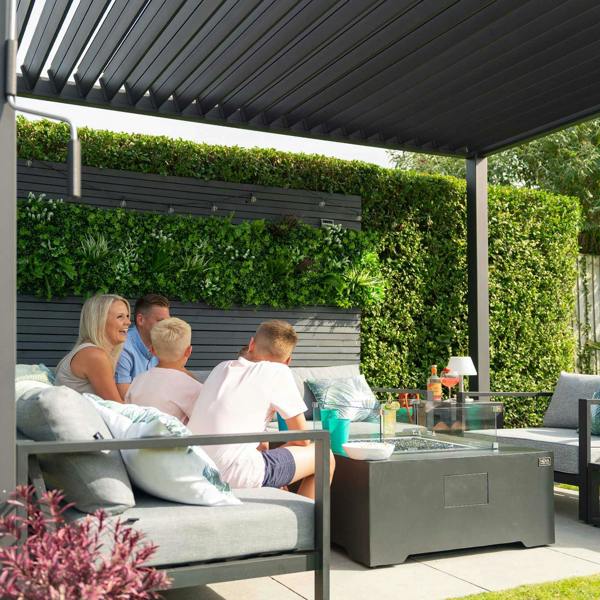 Ocean Designs Tivoli 3m x 3m Grey Frame Free Standing Pergola