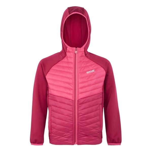 Regatta Girls Kielder VIII Hybrid Jacket - Deep Pink/Hot Pink