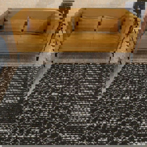 Moroccan-style thick shaggy rug non-shedding