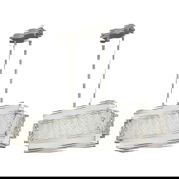 5 Bulb Chandelier Hanging Pendant LIght Sunrise Silver LED E27 60W Bulb Loops