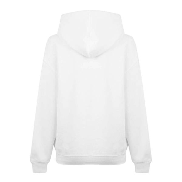 Calvin Klein Unisex Adult Jeans Relaxed Fit Hoodie - Bright White - 