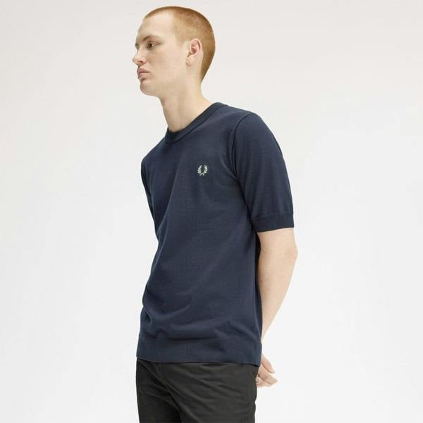 Fred Perry Cotton Knitted T-Shirt