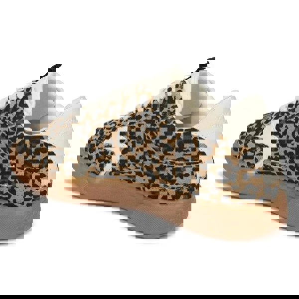 Blowfish Malibu Tastic - Women's Leopard Brown Lace-Up Sneakers