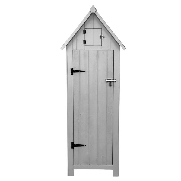 Monstershop Wooden Garden Shed – Light Grey