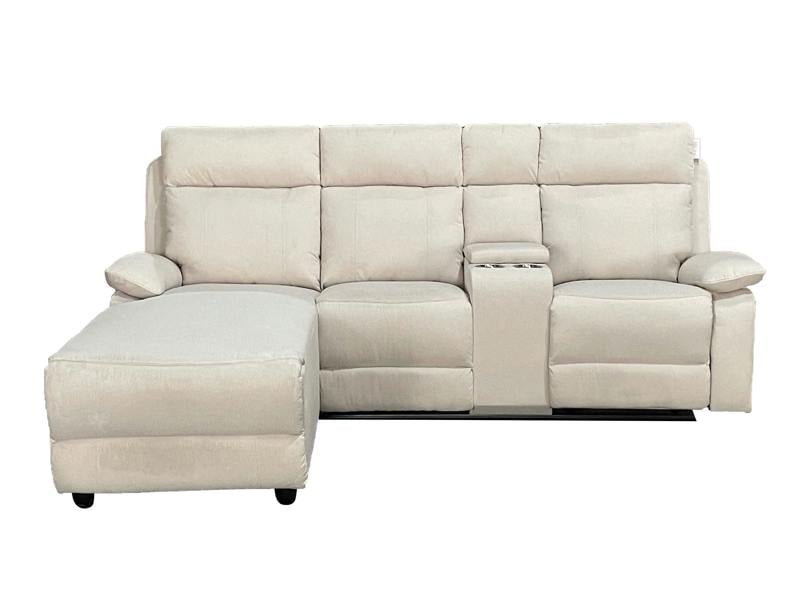 DS Living The 3 Seater Nova Lounger Left Corner Sofa in Grey or Cream