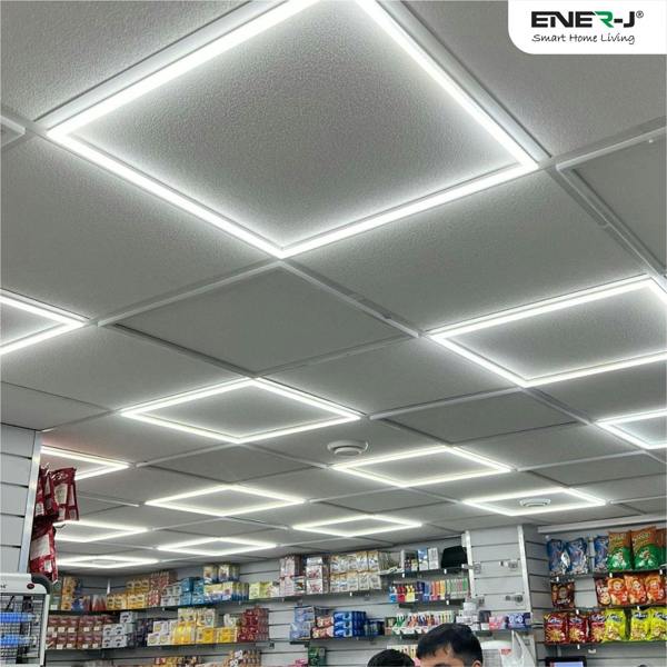 ENER-J LED Borderline Panel 40W CCT Selectable 60x60cms | Pack of 6