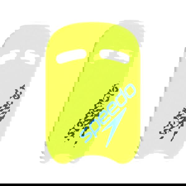 Neon yellow Speedo Kickboard with blue logo for kick technique
