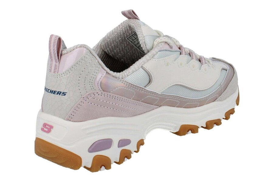 Skechers D'Lites Dazzling Shine Womens Trainers 150556 Shoes  LTPK