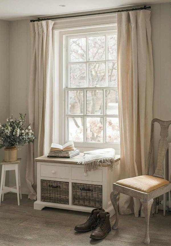 Statement Furniture Florence Storage Bench with 2 Drawers and 2 Baskets Assembled