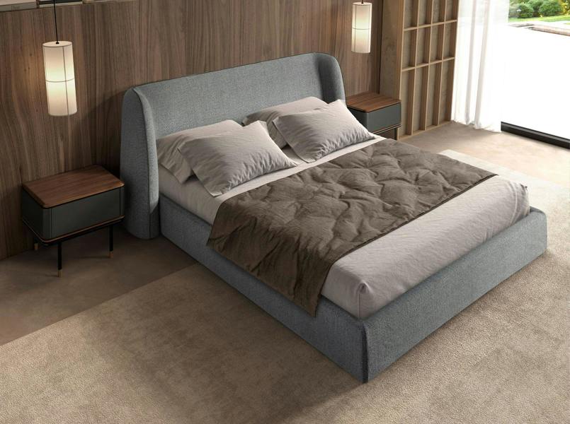 Angel Cerdá Bed in Dark Grey Fabric 7145