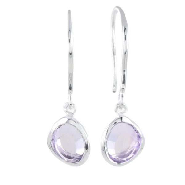 Birthstone Sterling Silver Drop Earrings - Reeves & Reeves