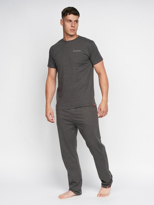 Duck and Cover Gasper Loungewear Set Charcoal