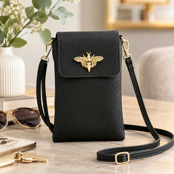 Love EMVY Italian Leather Bee Phone Bag