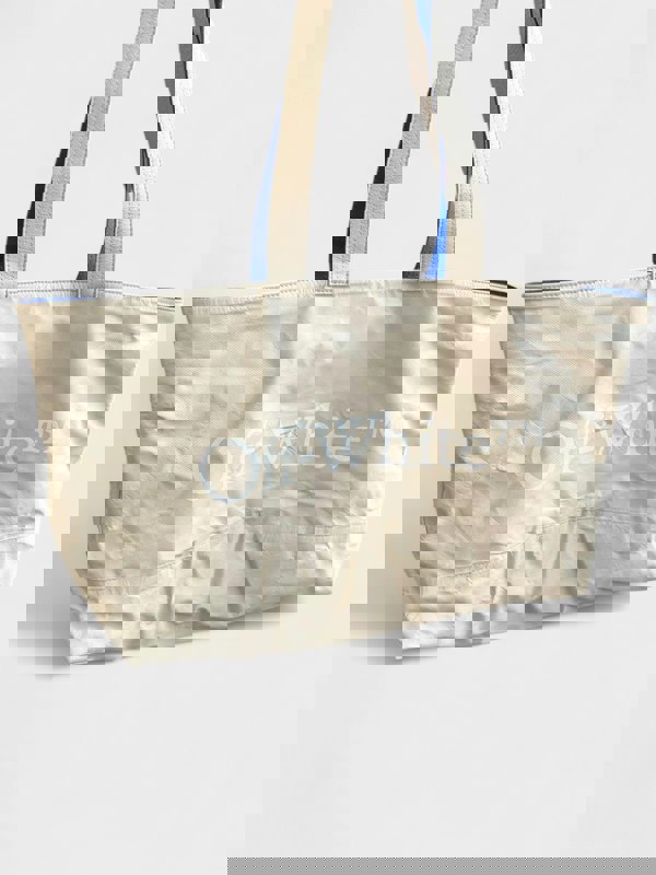 Off-White Reversible Tote Bag Beige Blue