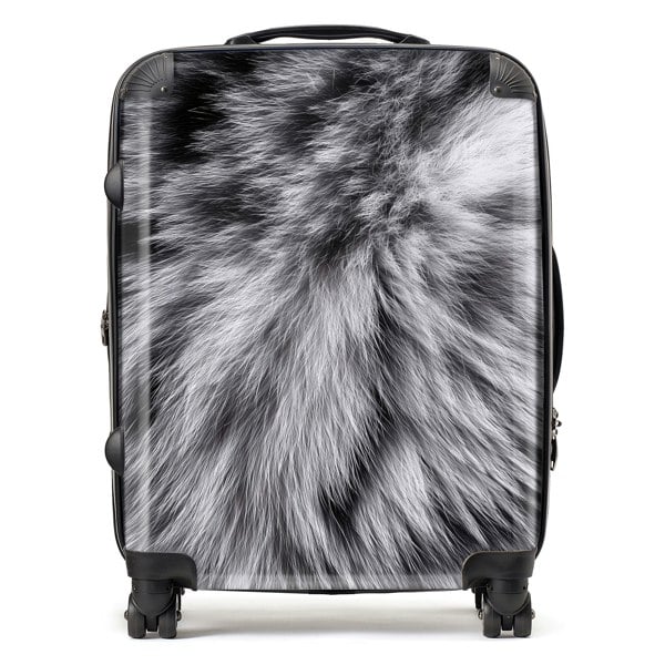 Warren Reed Silver Tabby Cat Print Suitcase