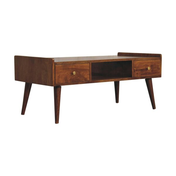 Wyld Haus Volterra Chestnut Elevated Mango Wood TV Media Unit