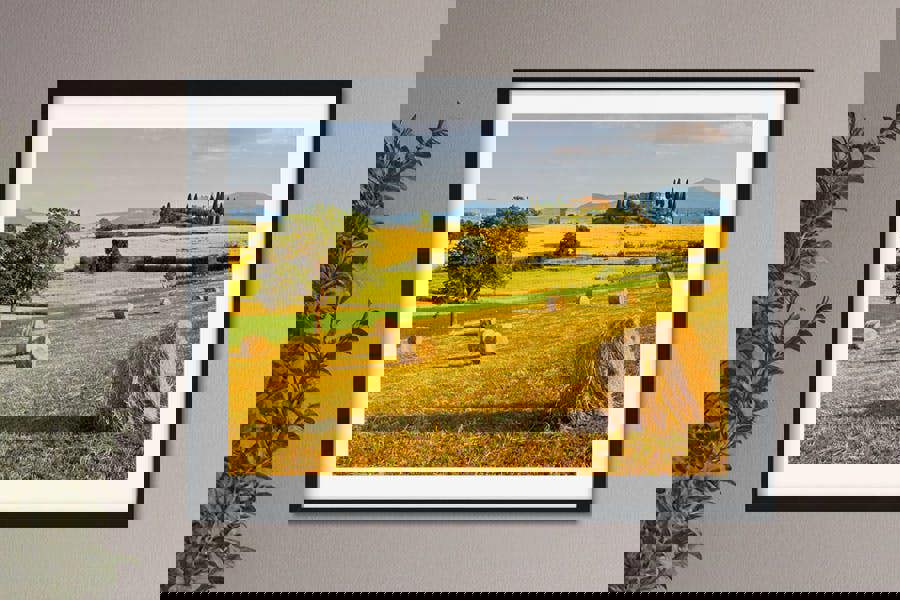 Pienza landscape tuscany view wall print