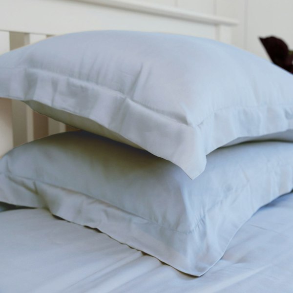 Ethical Bedding Eucalyptus Silk Fitted Sheet - Sky Blue