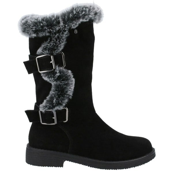 Hush Puppies Megan Wide Women's Boots in Black
