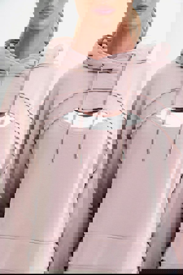 Discipline 365 Nude Drawstring Cut Out Hoodie