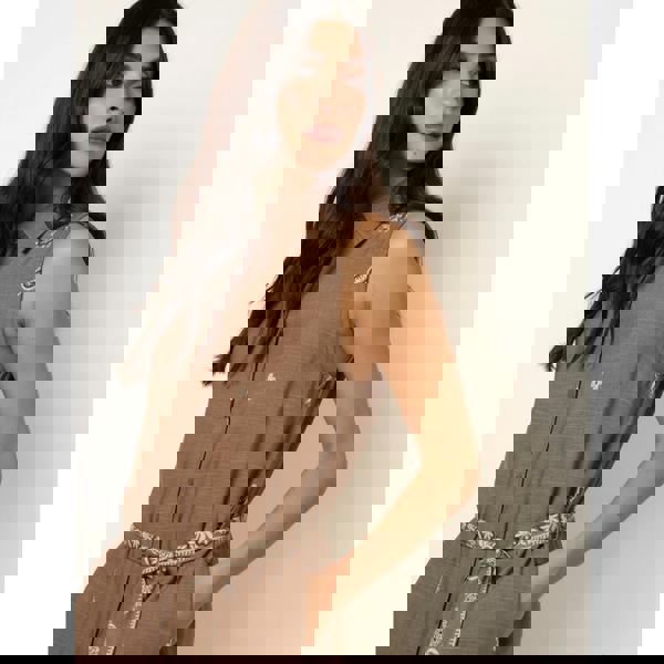 Blue Vanilla Dress With Paisley & Floral Print