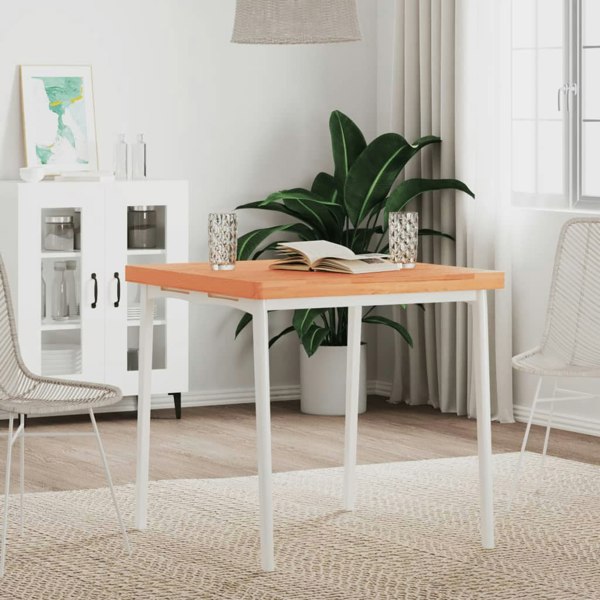 Berkfield Table Top 70x70x4 cm Square Solid Wood Beech