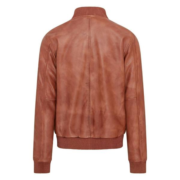 Infinity Leather Mens Soft Leather MA-1 Varsity Bomber Jacket
