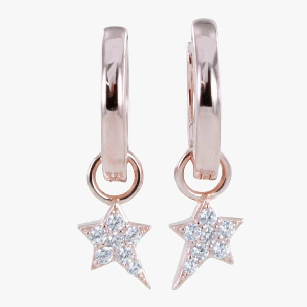 Starry Night Pavé Hoop Earrings - Reeves & Reeves