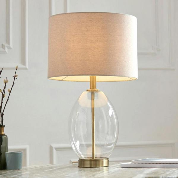 Pagazzi Lighting East Antique Brass Table Lamp