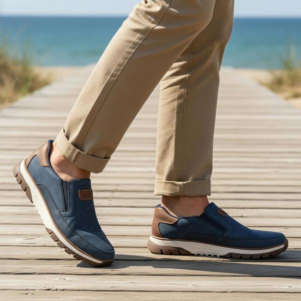 Rieker STAN Slip-On Trainers   in  Blue