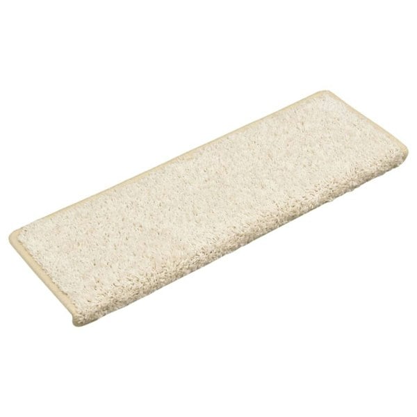 Berkfield Stair Mats 10 pcs 65x21x4 cm White