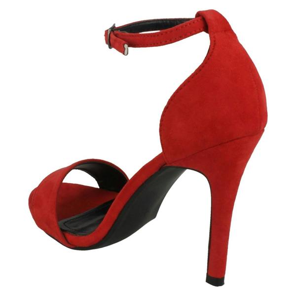 Spot On Ladies Spot On High Heel Mule Sandals