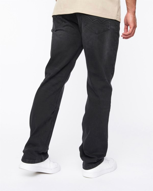 Duck and Cover Janstar Straight Leg Jeans Black Wash