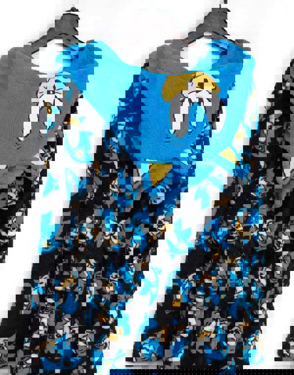 Sonic the Hedgehog Boys Blue Sonic Bathrobe