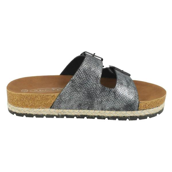 Spot On Ladies Spot On Double Strap Mules F10898