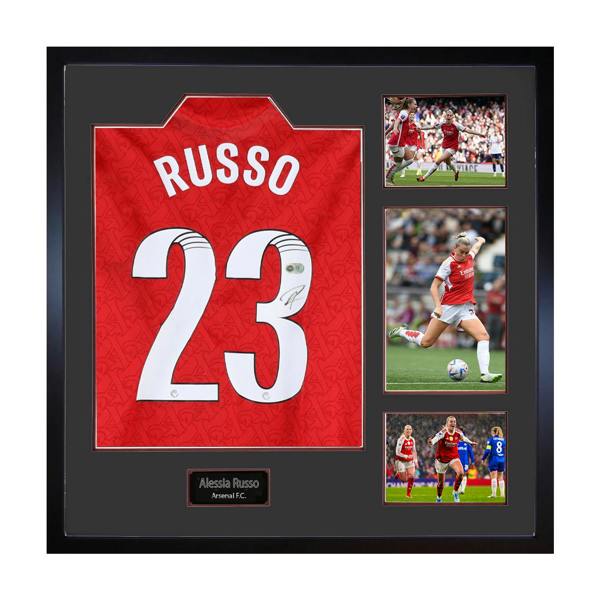 Alessia Russo Signed Arsenal Shirt Elite Frame (ACG Cert)