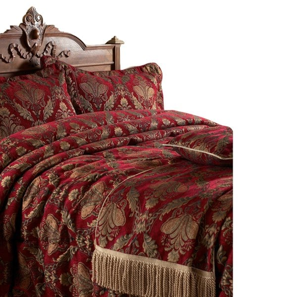 Riva Home Shiraz Pillow Sham - Burgundy