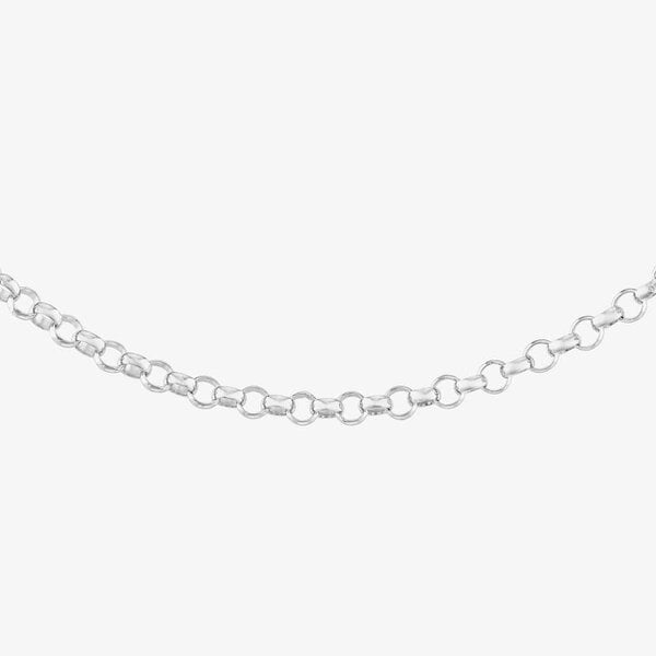 T. H. Baker 9ct White Gold 18 Inch Belcher Chain SRBP-170-9W-18