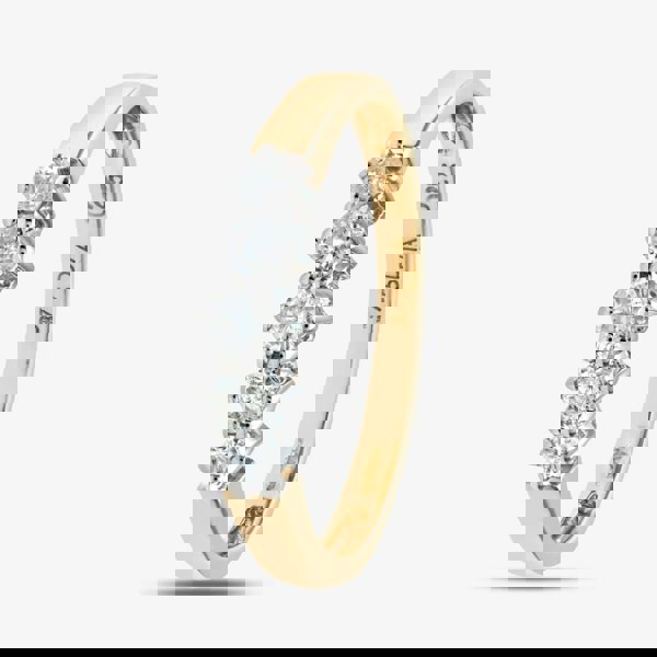 T. H. Baker 9ct Yellow Gold 0.25ct Graduating Five Stone Diamond Ring PR02707Y