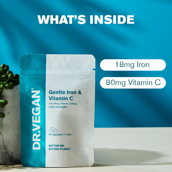Dr. Vegan Gentle Iron (18mg) & Vitamin C (80mg)