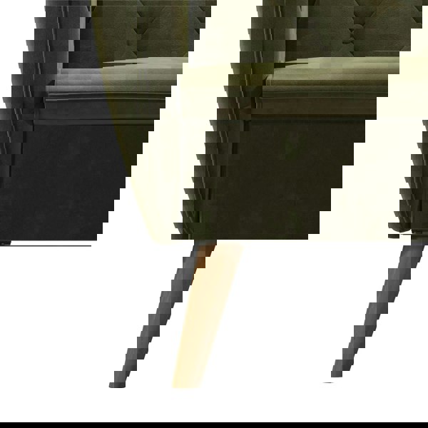 Dorel Home Teresa Accent Chair with Memory Foam in Velvet Green