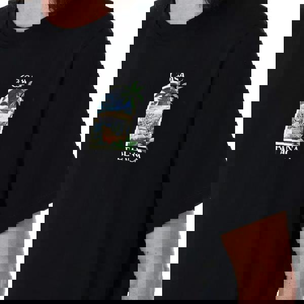 Casablanca La Night Printed T-Shirt Black T-Shirt