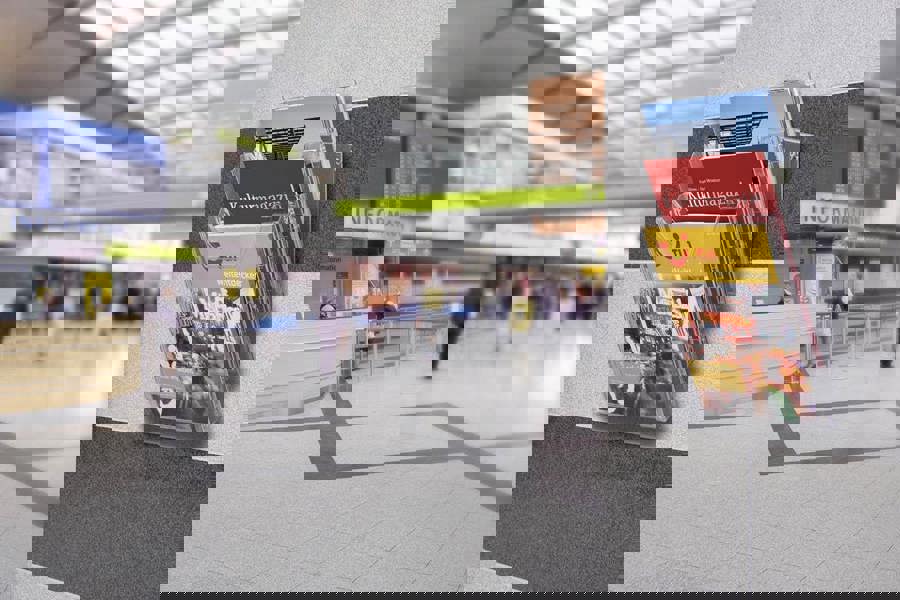 Durable COMBIBOXX 3 Literature Tray | Stand & Wall Mount | A4 Portrait | Clear