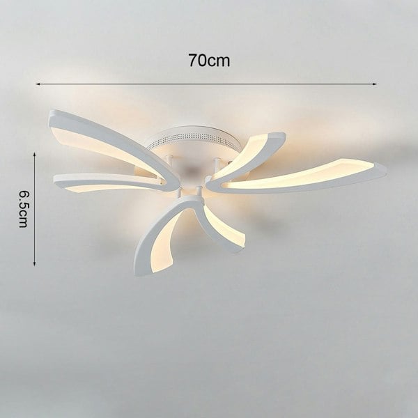 V Shaped Floral Modern Semi-Flush LED Ceiling Light Dimmable/Non-Dimmable Ceiling Lights Living and Home 