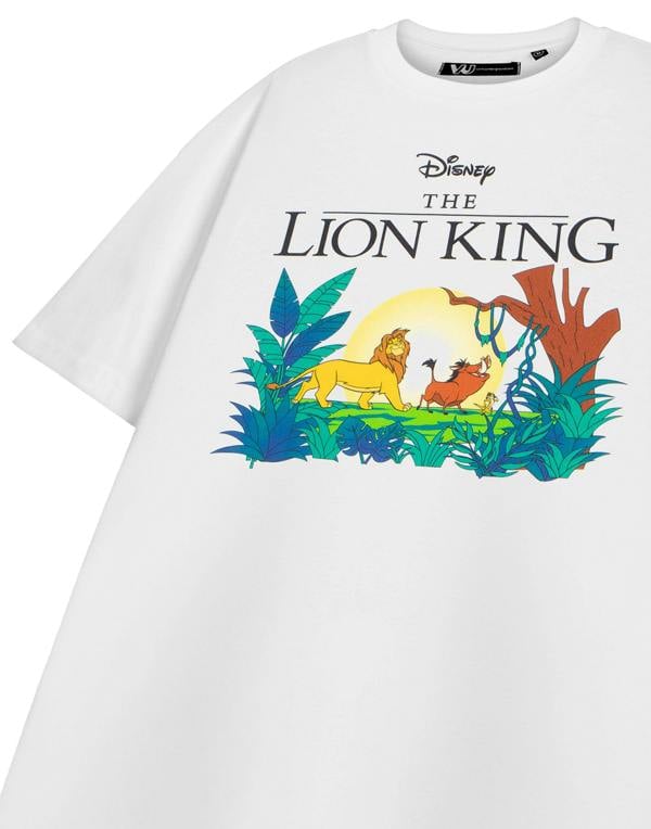 Disney Womens White Lion King Short Sleeved T-Shirt