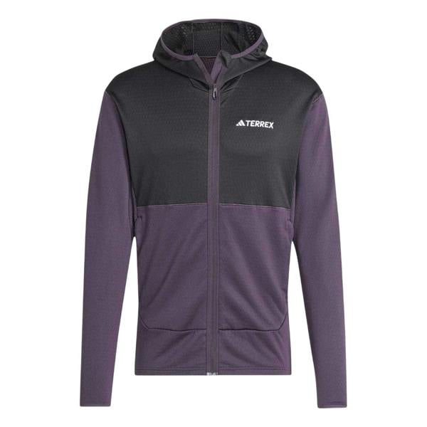 Adidas Mens Terrex Xperior Fleece Fleece Jacket - Aurora Black - 