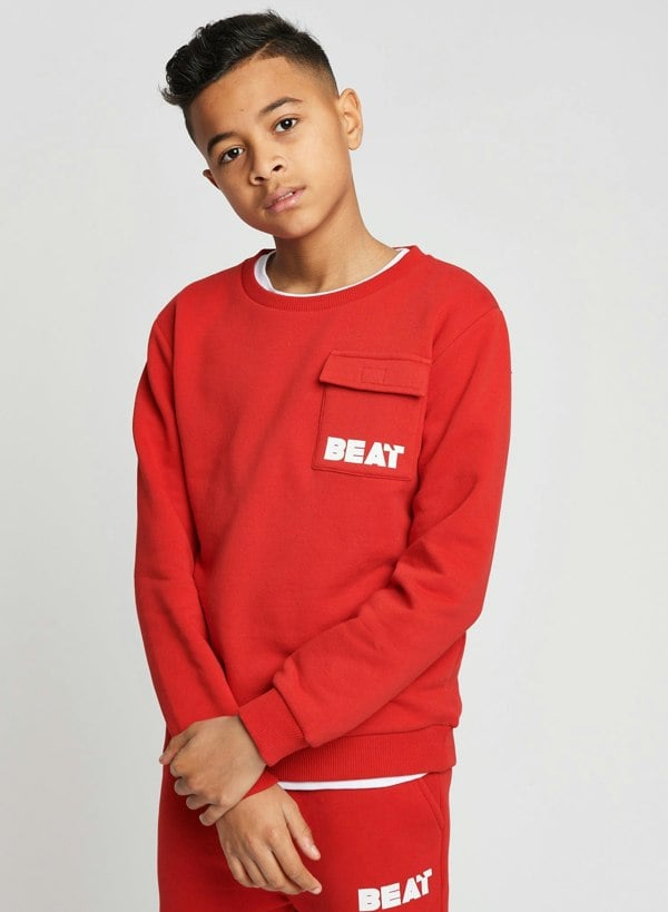 Beat Boyz Club Nemesis Cargo Sweat Top - Red