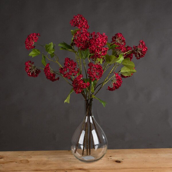 Wyld Haus Set of 3 Artificial Flowers Red Autumnal Viburnum Stems