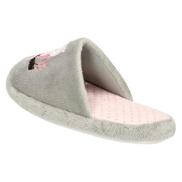 Spot On Ladies Spot On Owl Print Mule Slipper